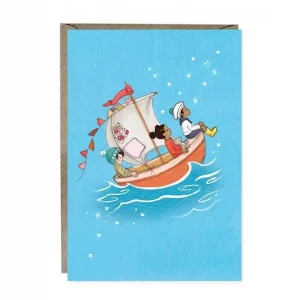 Sail Boat Dreams Greeting Card